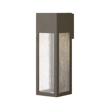 Load image into Gallery viewer, Rook Outside Area Led Wall Light in Bronze/Large.