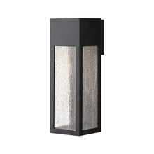 Load image into Gallery viewer, Rook Outside Area Led Wall Light in Satin Black/Large.