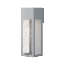 Load image into Gallery viewer, Rook Outside Area Led Wall Light in Titanium/Large.