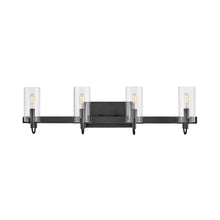 Load image into Gallery viewer, Ryden Bath Vanity Light in Black (4-Light).