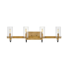 Load image into Gallery viewer, Ryden Bath Vanity Light in Heritage Brass (4-Light).