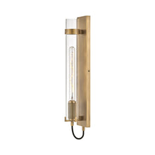 Load image into Gallery viewer, Ryden LED Wall Light in Heritage Brass.