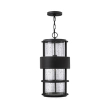 Load image into Gallery viewer, Saturn Outside Area Pendant Light in Satin Black.