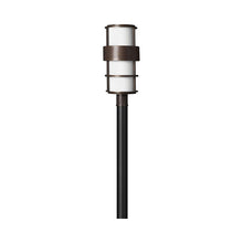 Load image into Gallery viewer, Saturn Outside Area Post Light in Satin Black.