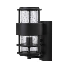 Load image into Gallery viewer, Saturn Outside Area Wall Light in X-Small/Satin Black.