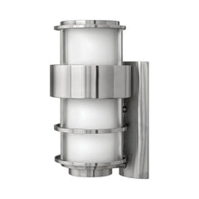 Load image into Gallery viewer, Saturn Outside Area Wall Light in Medium Stainless Steel.