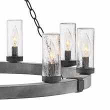 Load image into Gallery viewer, Sawyer Outdoor Chandelier in Detail.