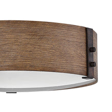 Load image into Gallery viewer, Sawyer Outdoor Flush Mount Ceiling Light in Detail.
