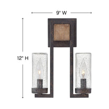 Load image into Gallery viewer, Sawyer Outside Area Wall Lightin in line drawing.