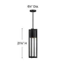 Load image into Gallery viewer, Shelter Outside Area Pendant Lightin in line drawing.