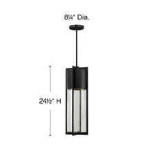 Load image into Gallery viewer, Shelter Outside Area Pendant Lightin in line drawing.