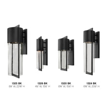 Load image into Gallery viewer, Shelter Outdoor Wall Light - line drawing.