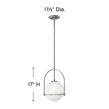 Load image into Gallery viewer, Somerset Pendant Lightin in line drawing.