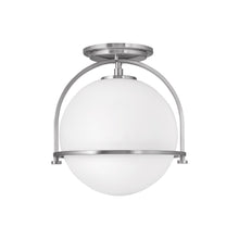 Load image into Gallery viewer, Somerset Semi Flush Mount Ceiling Light in Brushed Nickel.