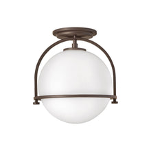 Load image into Gallery viewer, Somerset Semi Flush Mount Ceiling Light in Buckeye Bronze.