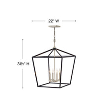 Load image into Gallery viewer, Stinson Chandelierin in line drawing.