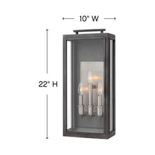Load image into Gallery viewer, Sutcliffe Outdoor Wall Light - line drawing.