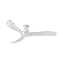 Load image into Gallery viewer, Swell Flush Mount Ceiling Fan in Matte White.