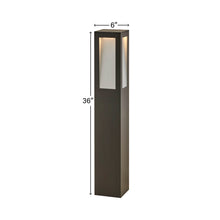Load image into Gallery viewer, Taper LED Bollard - line drawing.