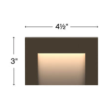 Load image into Gallery viewer, Taper LED Deck Light - line drawing.