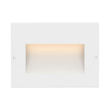 Load image into Gallery viewer, Taper LED Step Light in Horizontal/Satin White.