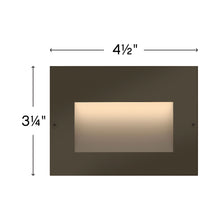 Load image into Gallery viewer, Taper LED Step Light - line drawing.