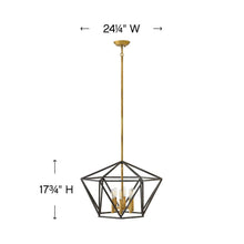 Load image into Gallery viewer, Theory Pendant Lightin in line drawing.