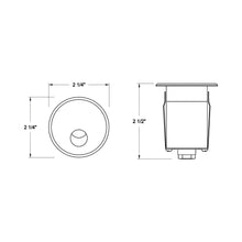 Load image into Gallery viewer, Tilt Suare Outdoor LED Wall Light - line drawing.