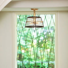 Load image into Gallery viewer, Tournon Semi Flush Mount Ceiling Light in living room.