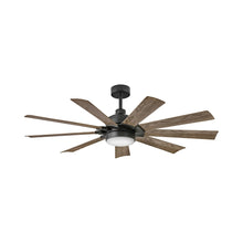 Load image into Gallery viewer, Turbine LED Ceiling Fan in Matte Black (60-Inch).