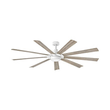 Load image into Gallery viewer, Turbine LED Ceiling Fan in Chalk White (80-Inch).