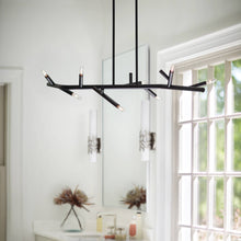 Load image into Gallery viewer, Twiggy Linear Pendant Light in Detail.