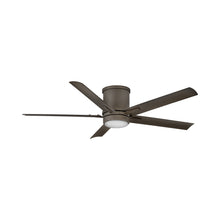 Load image into Gallery viewer, Vail Led Flush Mount Ceiling Fan in Metallic Matte Bronze.
