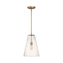 Load image into Gallery viewer, Vance Pendant Light in Heritage Brass.