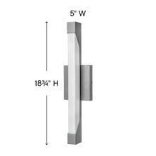 Load image into Gallery viewer, Vista LED Vanity Wall Light - line drawing.