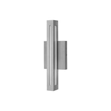 Load image into Gallery viewer, Vue Outdoor LED Wall Light in Small/Titanium.