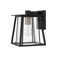 Load image into Gallery viewer, Walker Outside Area Wall Light in Black.