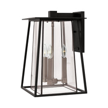 Load image into Gallery viewer, Walker Outdoor Wall Light in Large/Black.