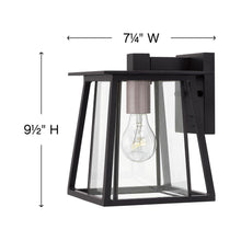 Load image into Gallery viewer, Walker Outdoor Wall Light - line drawing.