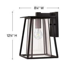 Load image into Gallery viewer, Walker Outdoor Wall Light - line drawing.