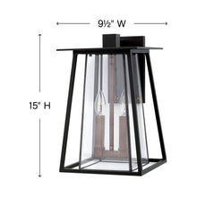 Load image into Gallery viewer, Walker Outdoor Wall Light - line drawing.