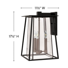 Load image into Gallery viewer, Walker Outdoor Wall Light - line drawing.