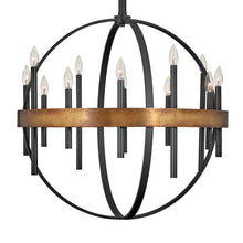 Load image into Gallery viewer, Wells Orb Chandelier in Detail.