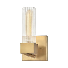 Load image into Gallery viewer, Xander Bath Wall Light in Heritage Brass.