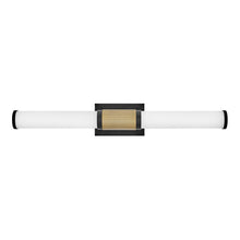 Load image into Gallery viewer, Zevi LED Bath Vanity Light in Black/Lacquered Brass (Large).