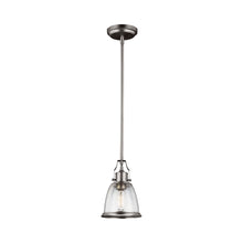 Load image into Gallery viewer, Hobson Mini Pendant Light in Satin Nickel.