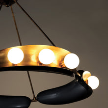 Load image into Gallery viewer, Hopper Chandelier in Detail.