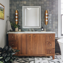 Load image into Gallery viewer, Hopper Wall Light in bathroom.