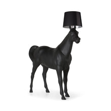 Load image into Gallery viewer, Horse Floor Lamp in Black.