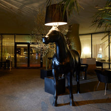 Load image into Gallery viewer, Horse Floor Lamp in living room.